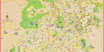 El mapa de Jerusalén