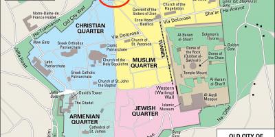 Mapa de la puerta de damasco, Jerusalén