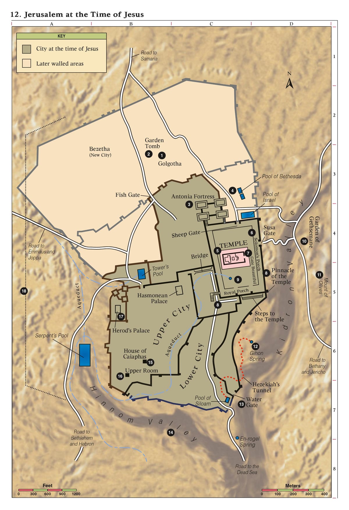 tumba del jardín mapa