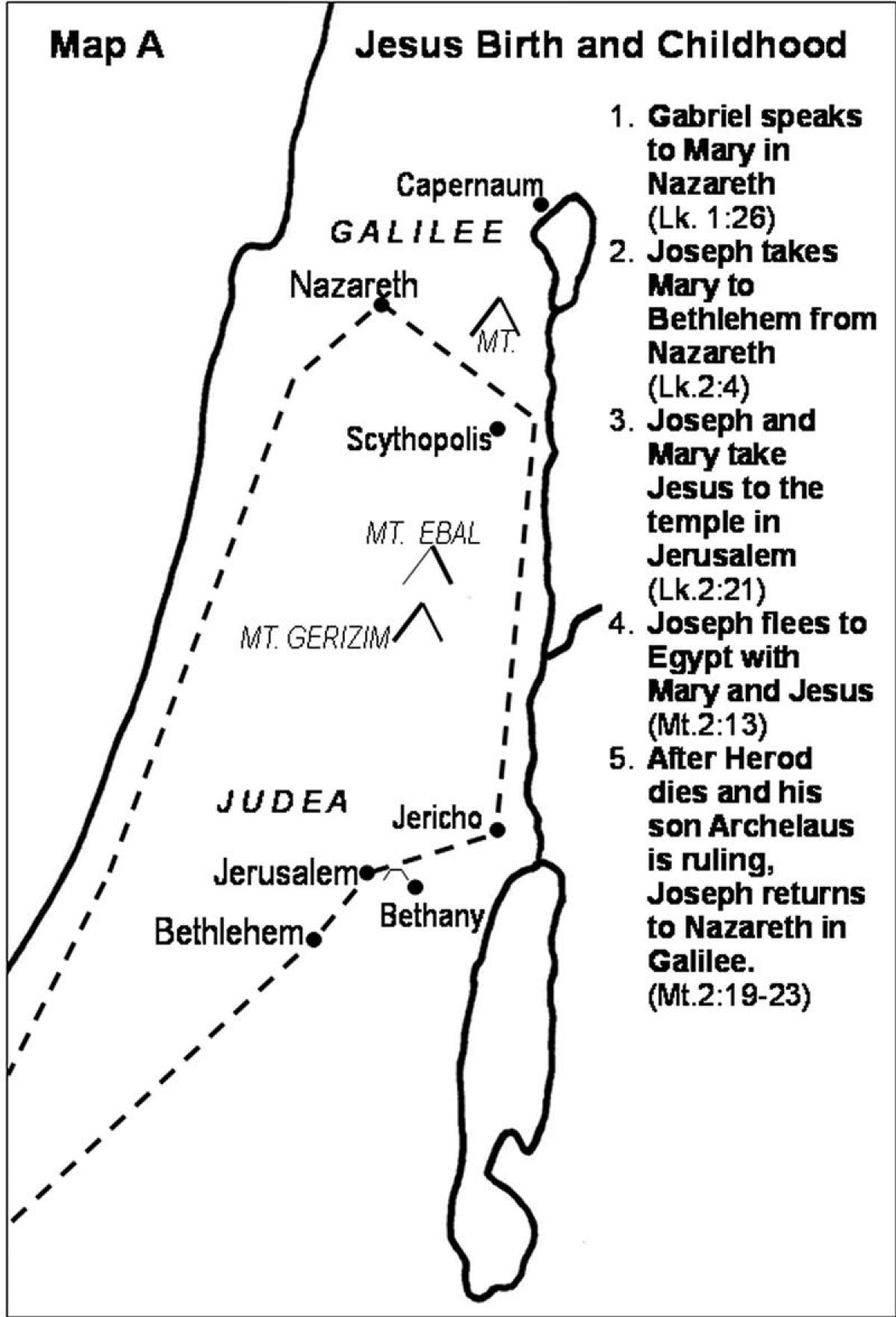 Mapa De Jesús Viajes 