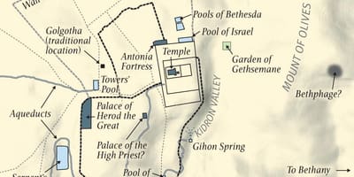 Mapa de jardín de getsemaní