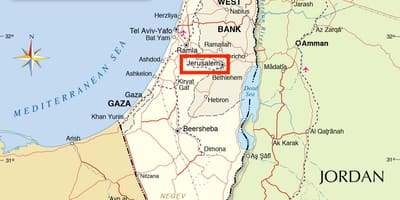 Jerusalén en el mapa